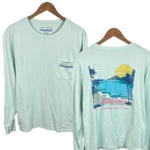 LS283 Mens Chubbies Brand Preppy Pocket Long Sleeve Graphic T Shirt M